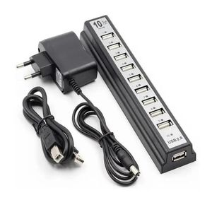 Hub USB 2.0 10 Portas com Fonte