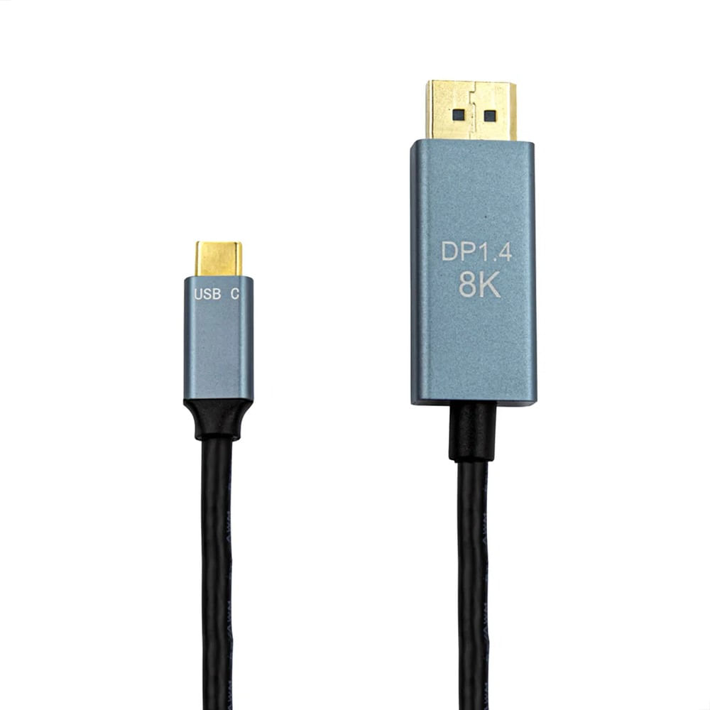 Cabo Tipo-C para Displayport 8K 2,0 Metros