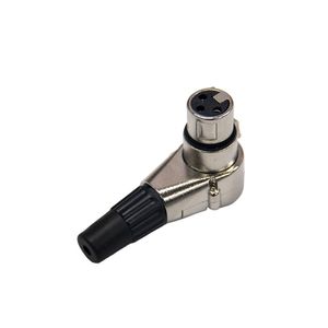 Conector Canon Linha Fêmea 90° Desmontável