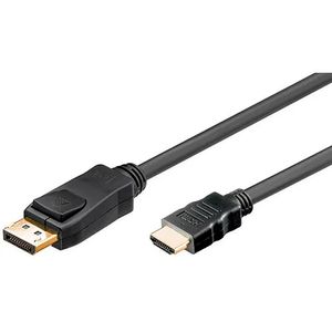Cabo Displayport Macho x HDMI Macho Preto 5,0 Metros