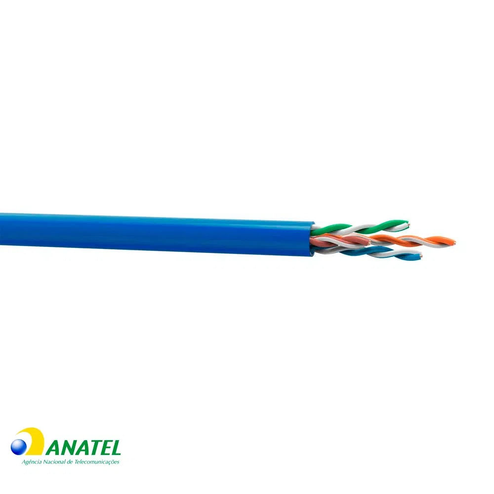 Cabo de Rede Cat5e U/UTP CM Nexans Azul