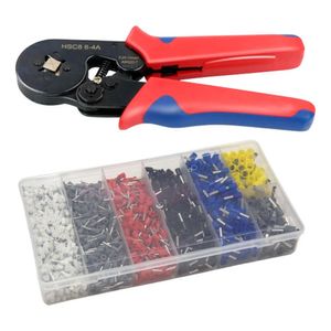Kit Alicate de Crimpar Terminal Ilhós + Conector Terminal Ilhós Pré Isolado 1900 Peças
