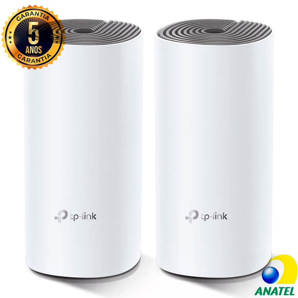 Roteador Ethernet AC1200 Deco E4 Roteador AC1200 Com Interface - DECO E4 (2Pack) - AC1200 DECO E4