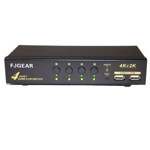 Chaveador KVM HDMI 4x1 com Controle IR Atalho no Teclado Compativel Com Teclado e Mouse Bluetooth