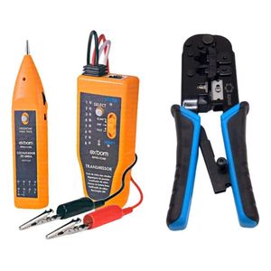 Kit Localizador de Cabos TC300 + Alicate de Crimpar RJ45/RJ11/RJ12