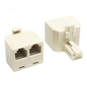 Adaptador RJ11 6 x 4 1 Macho x 2 Fêmeas Pino a Pino