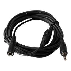 Cabo Extensão P2 Stereo 4,0 Metros Com Volume