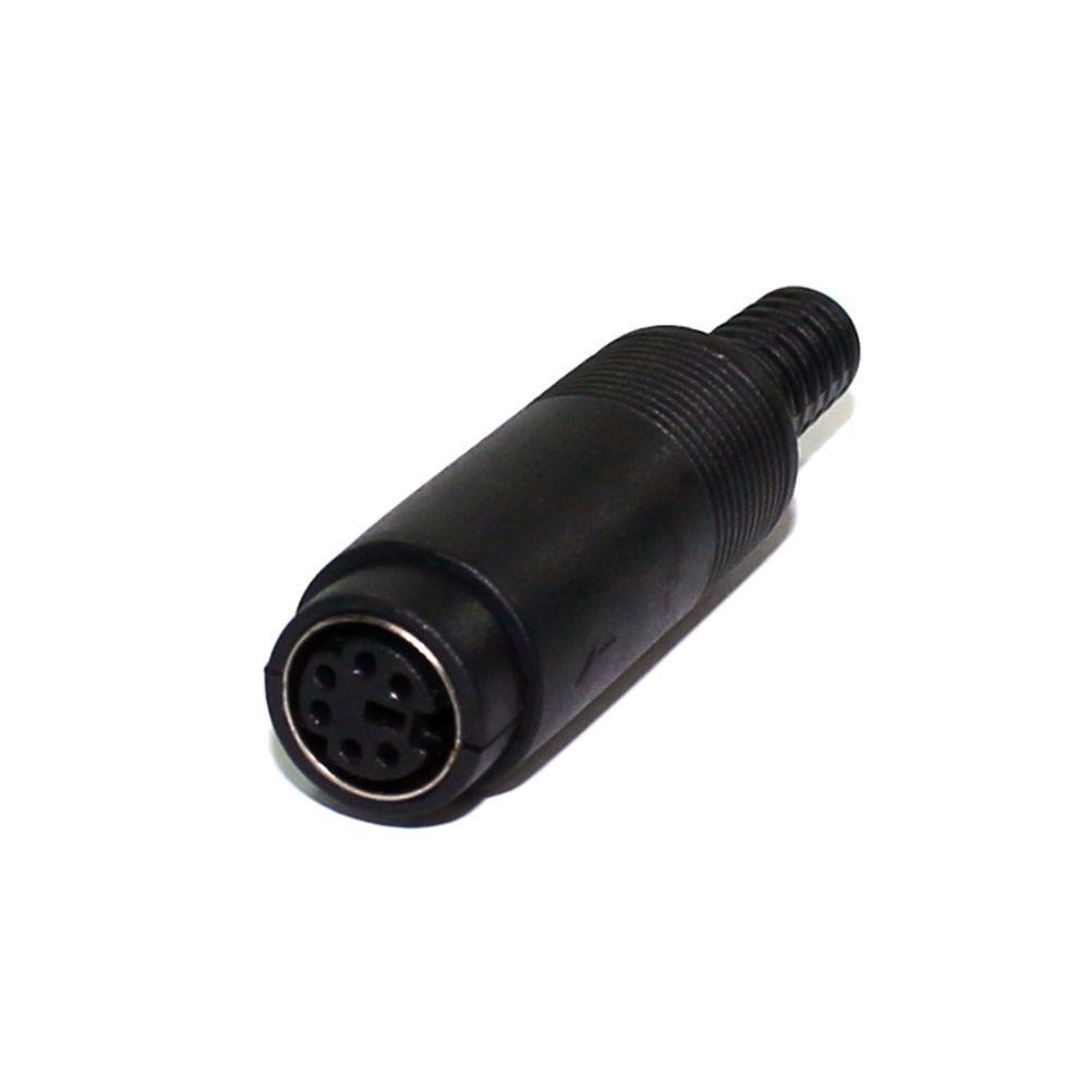 Conector Mini Din Fêmea 6 Pinos