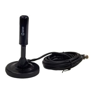 Antena Digital HDTV/UHF/VHF Interna e Externa 3,0 Metros Com Imã