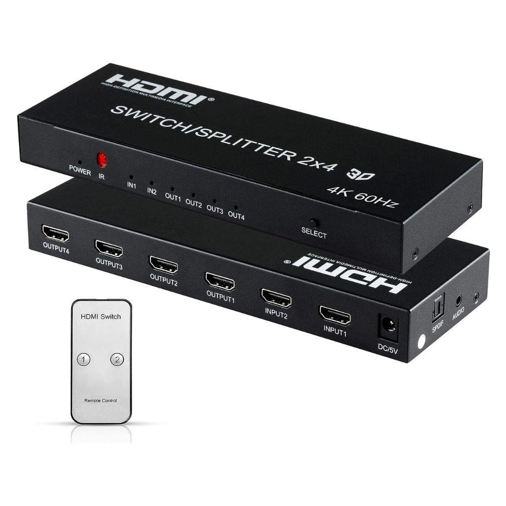 Matrix HDMI 2 x 4 4K Versão 2.0