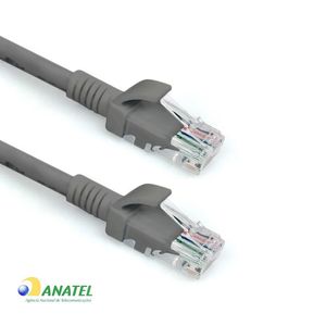 Patch Cord Cat6 U/UTP LSZH Cinza 1,50 Metros