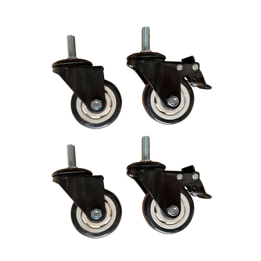 Kit Rodízio Com 4 Rodas (2 Com Travas e 2 Sem Trava) Contato Kit Rodízio Com 4 Rodas (2 Com Travas e 2 Sem Trava)