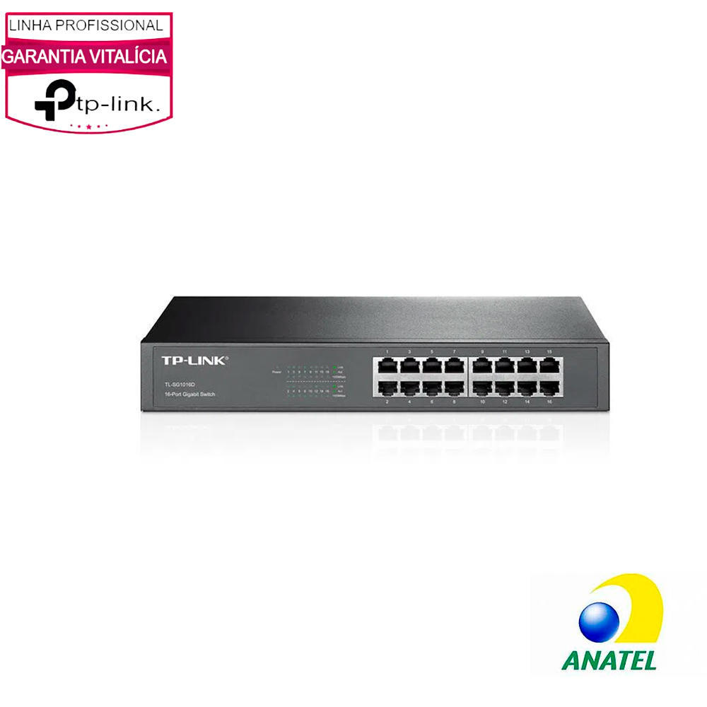 Switch 16 Portas Gigabit TLSG1016D