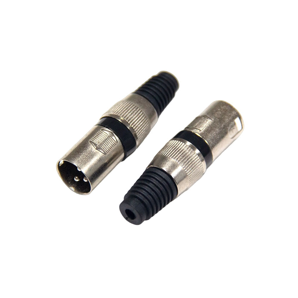 Conector Canon Macho Metal Conector Canon Macho Rosca Metal - Pt