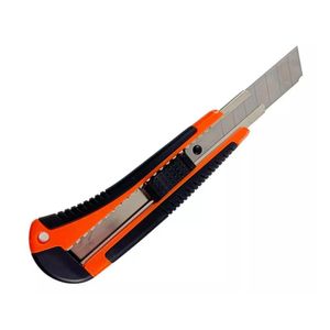 Estilete 18mm com Cabo Emborrachado e 6 Lâminas