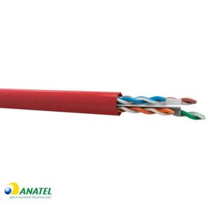 Cabo de Rede CAT6 U/UTP CMX SohoPlus Furukawa Vermelho