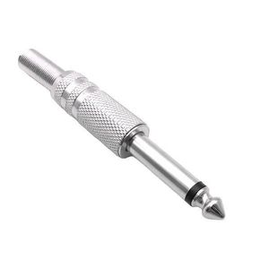 Conector Plug P10 Mono Profissional Metal com Mola