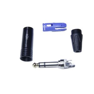Conector Plug P10 Stereo Profissional Metal