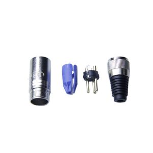Conector Plug Canon XLR Macho Metal 3 Pinos