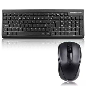 Teclado e Mouse sem Fio 2.4Ghz com Receptor Nano