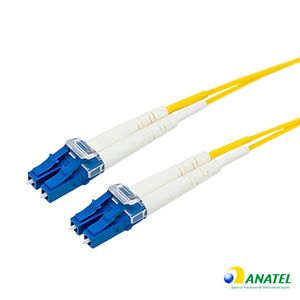 Cordão Óptico Duplex LC/LC/UPC Monomodo 3,0 Metros
