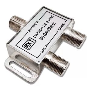 Divisor de Antena 1 X 2 saídas  5-2450MHZ