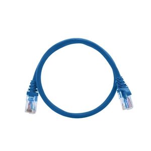 Patch Cord CAT6 24AWG Azul 0,50 Centímetros