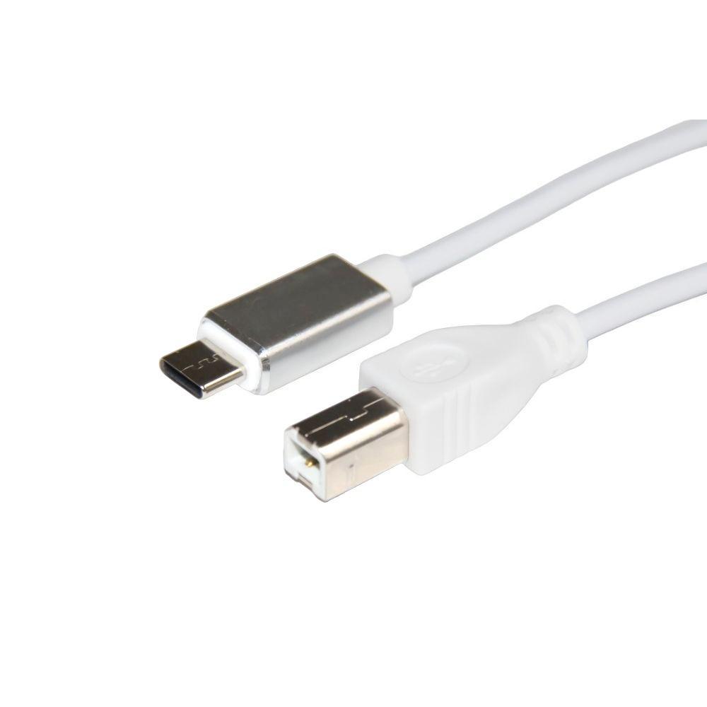 Cabo TIPO-C x USB-B 2.0 para Impressora 1,0 Metro