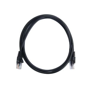 Patch Cord CAT5e 24AWG Preto 1,50 Metros