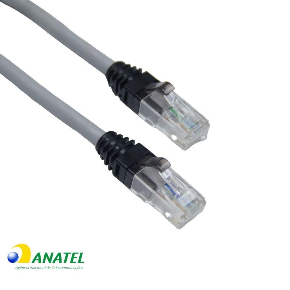 Patch Cord CAT6 U/UTP CM MultiLan Furukawa Cinza 1,50 Metros