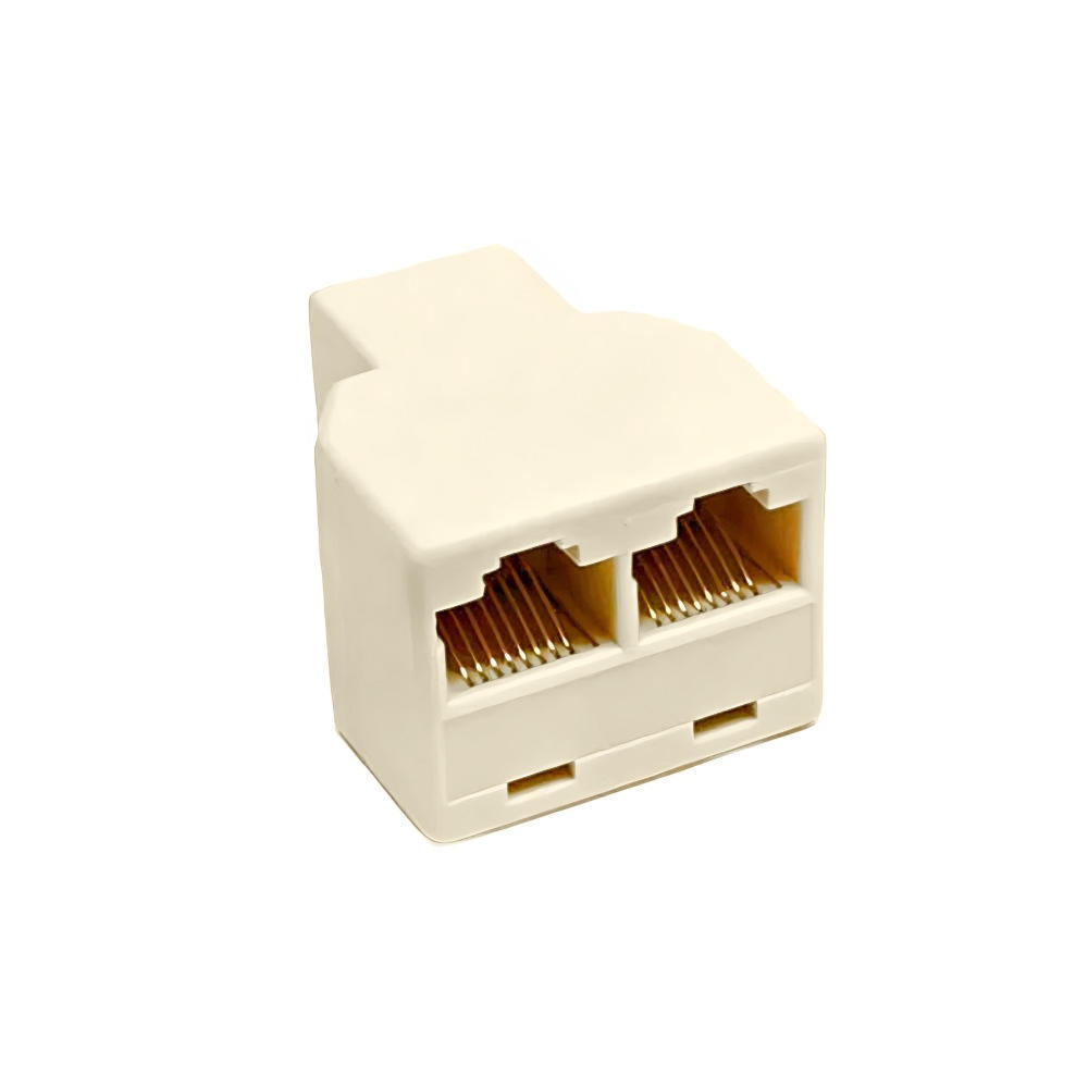 Adaptador RJ45 - 1 Fêmea x 2 Fêmeas