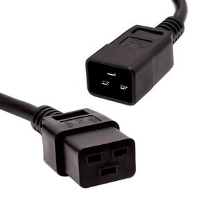 Cabo de Força IEC C19 X C20 15A 3x1,5mm 3,0 Metros