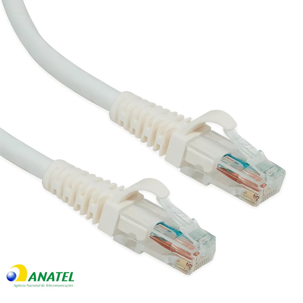 Patch Cord Cat6 U/UTP LSZH GigaLan Furukawa Branco 2,50 Metros