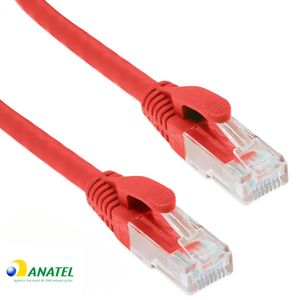 Patch Cord Cat6 U/UTP CM Schneider Vermelho 3,0 Metros