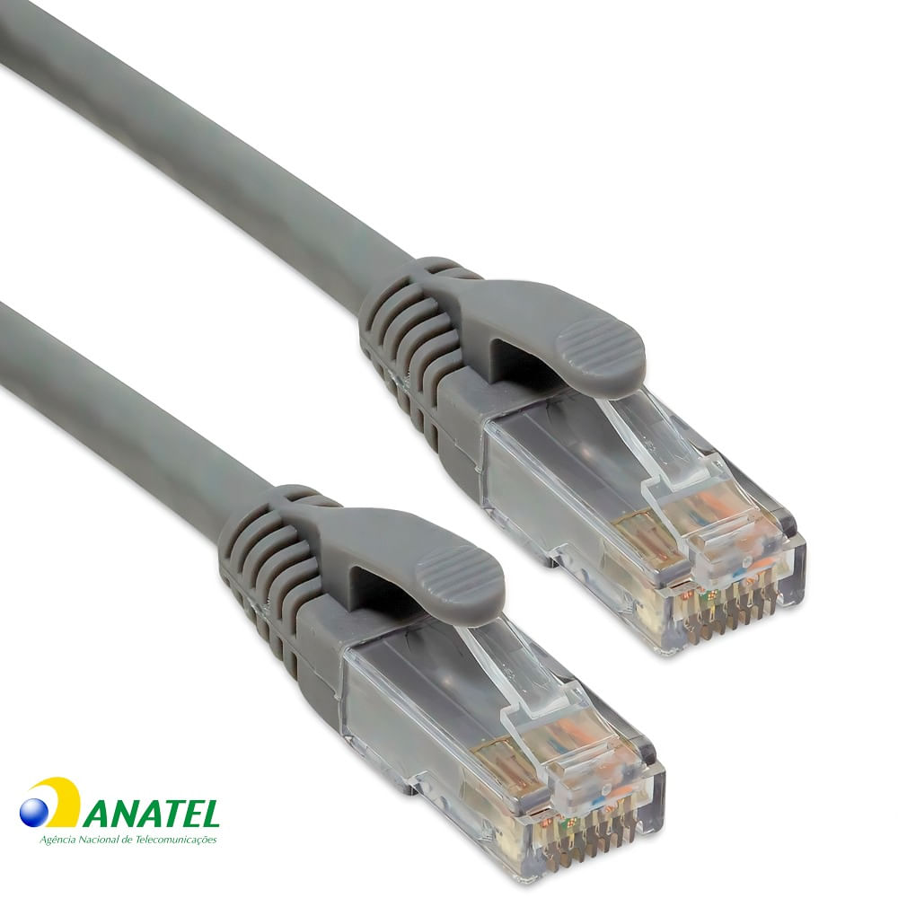 Patch Cord Cat6 U/UTP CM Legrand Cinza 1,50 Metros