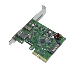 Placa PCI Express USB 3.1 10Gbps com Conectores USB A e USB-C Comtac