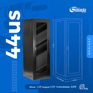Rack de Piso Fechado Padrão 19" 44us x 970mm