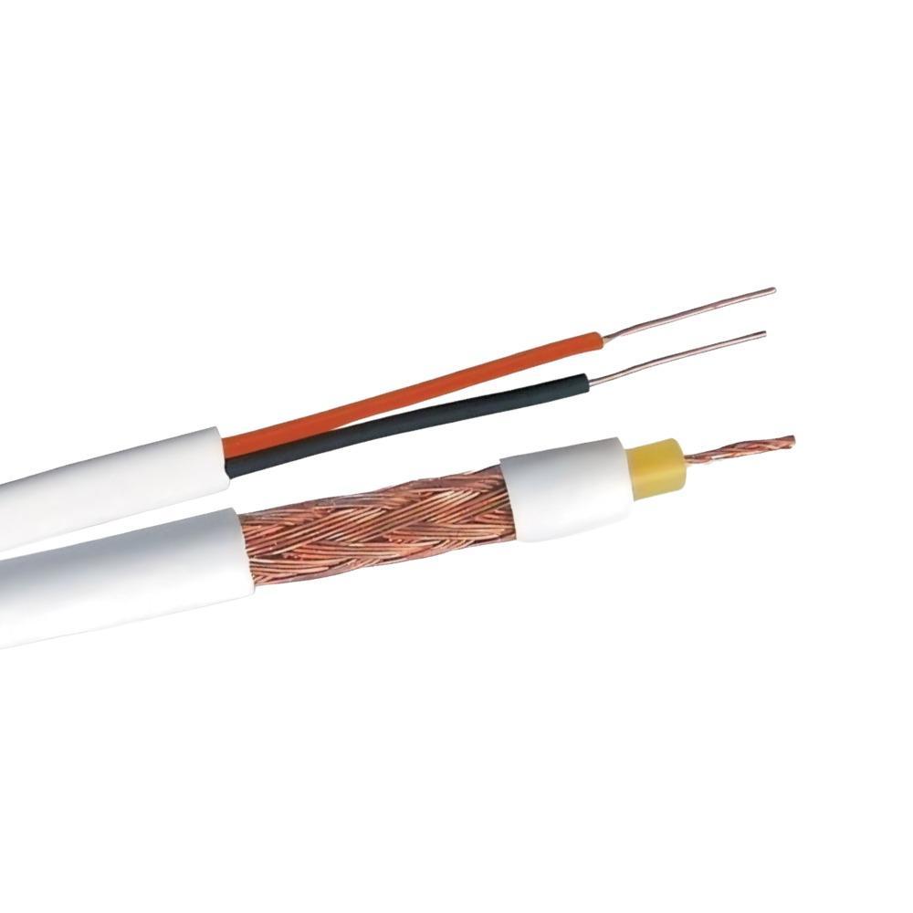 Cabo CFTV Trançado Flexível 2x26 4mm Blindado 1 Metro