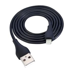 Cabo Lightning Para USB Turbo Emborrachado 2.4A 1,0 Metro