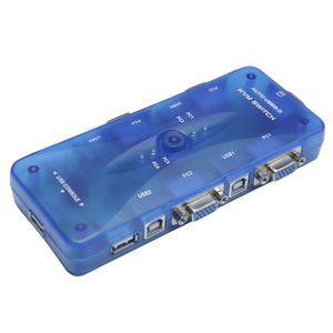 Switch KVM VGA 4 X 1 Automático com Atalho no Teclado