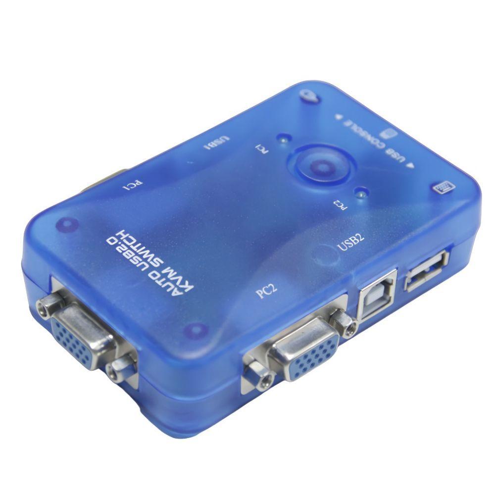 Switch KVM VGA 2 X 1 Automático com atalho no teclado