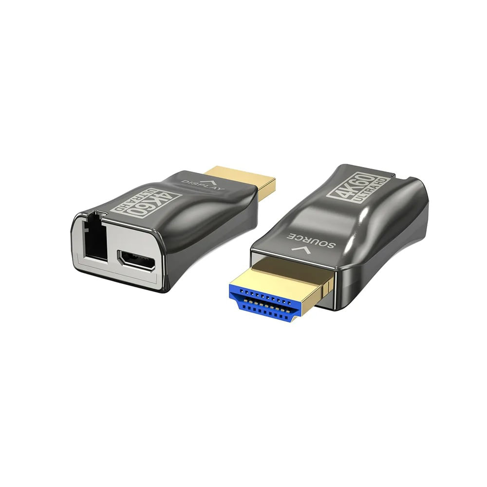 Extensor HDMI 2.0 4K via Fibra Óptica LC até 300 Metros