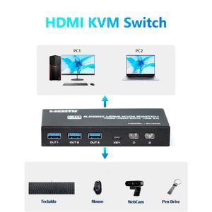 Chaveador Switch KVM HDMI 2 Portas 60Hz 8K