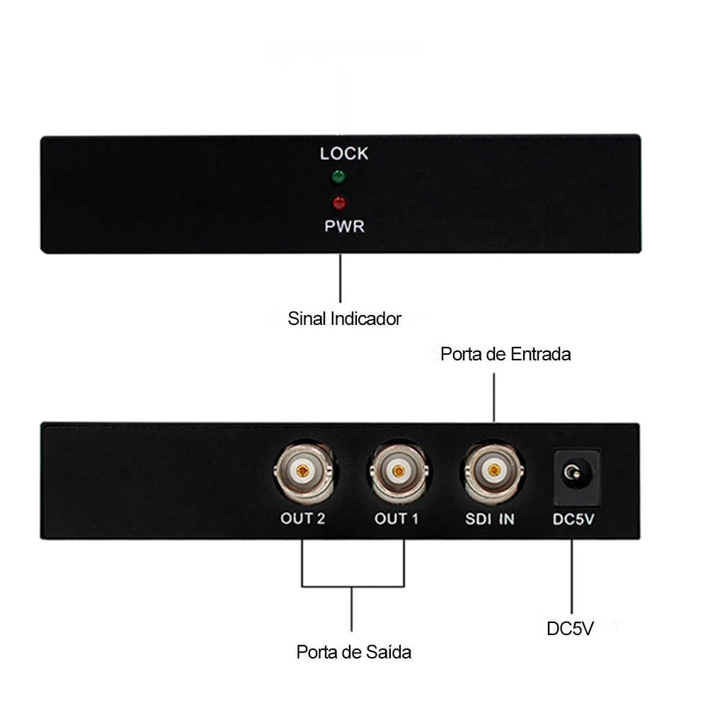 Splitter SDI 1 x 2 3G/HD/SD-SDI
