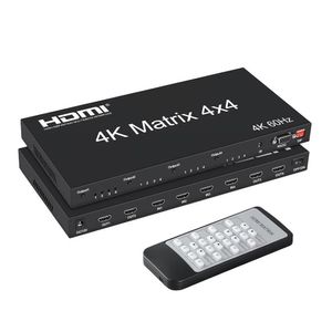 Matrix HDMI 2.0 4x4 4K 60Hz com EDID e Controle Remoto RS232