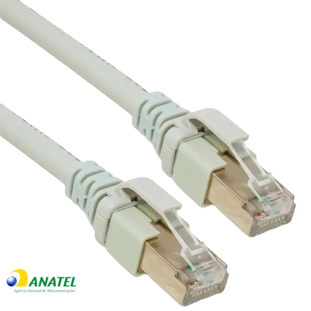 Patch Cord Cat6A S/UTP LSZH Schneider Cinza 2,0 Metros