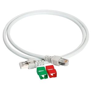 Patch Cord Cat6A S/UTP LSZH Schneider Cinza 2,0 Metros