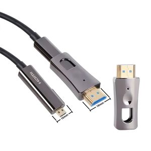 Cabo HDMI 2.0 4K 60HZ Fibra Óptica 20,0 Metros com Conector Destacável