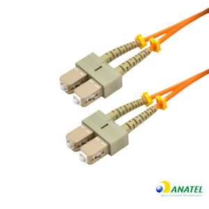 Cordão Óptico Duplex SC/SC MM 2,50 Metros