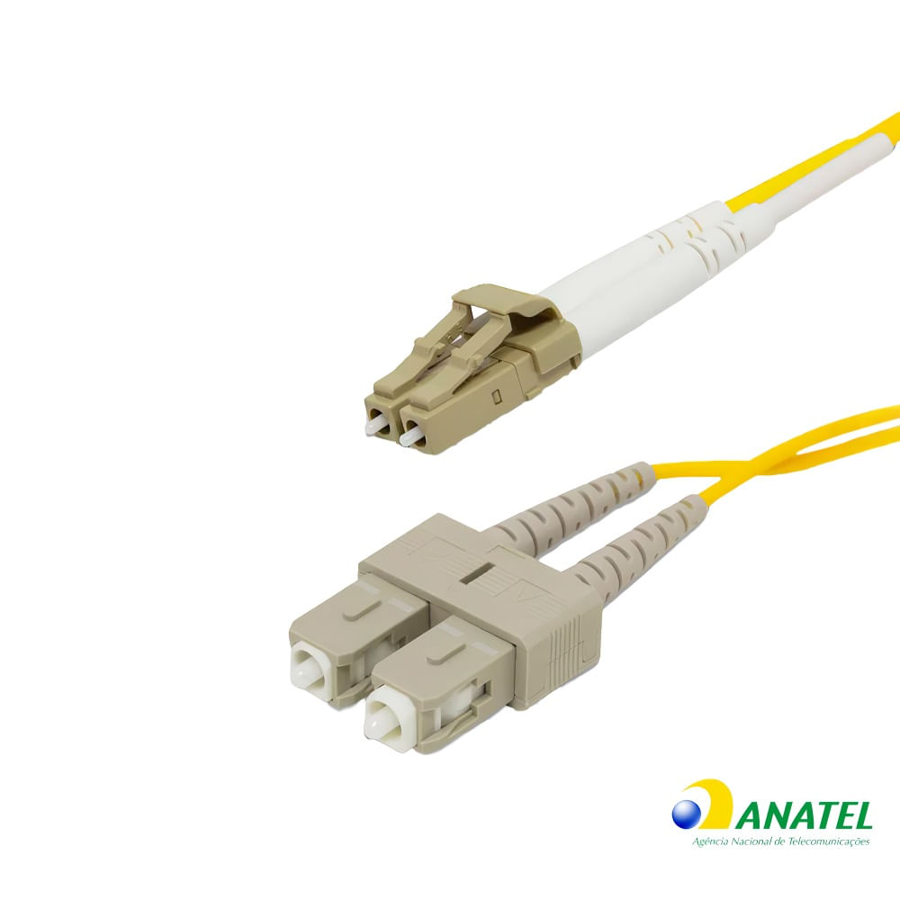 Cordão Óptico Duplex LC/SC/UPC MM 2,50 Metros